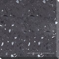 3000 * 1500mm Black Artificial Quartz Slabs With White Dots For Bathroom Wall And Worktop